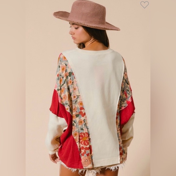 Bibi Floral Star Patchwork Top - Picture 5 of 5